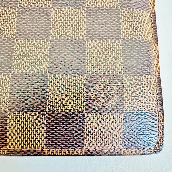 AUTHENTIC DAMIER EBENE BIFOLD MEN'S WALLET VINTAGE CA2152 MADE IN SPAIN - Picture 7 of 12